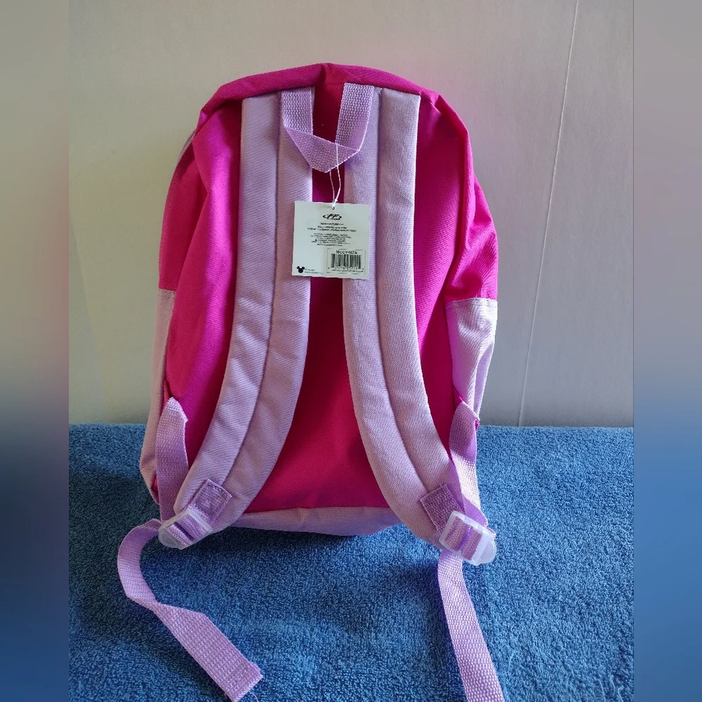 Disney Pink WOW Minnie Mouse Backpack with Matching Pink Bottle